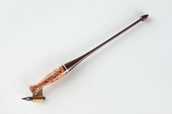 Stabilized birch burl, maple and brazilian ebony